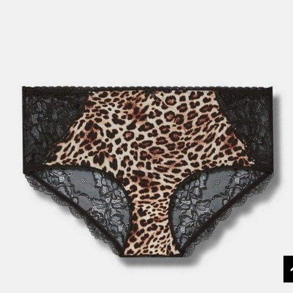 Microfiber Mid Rise Hipster Lace XO Back Panty 1X NWT - Picture 3 of 3